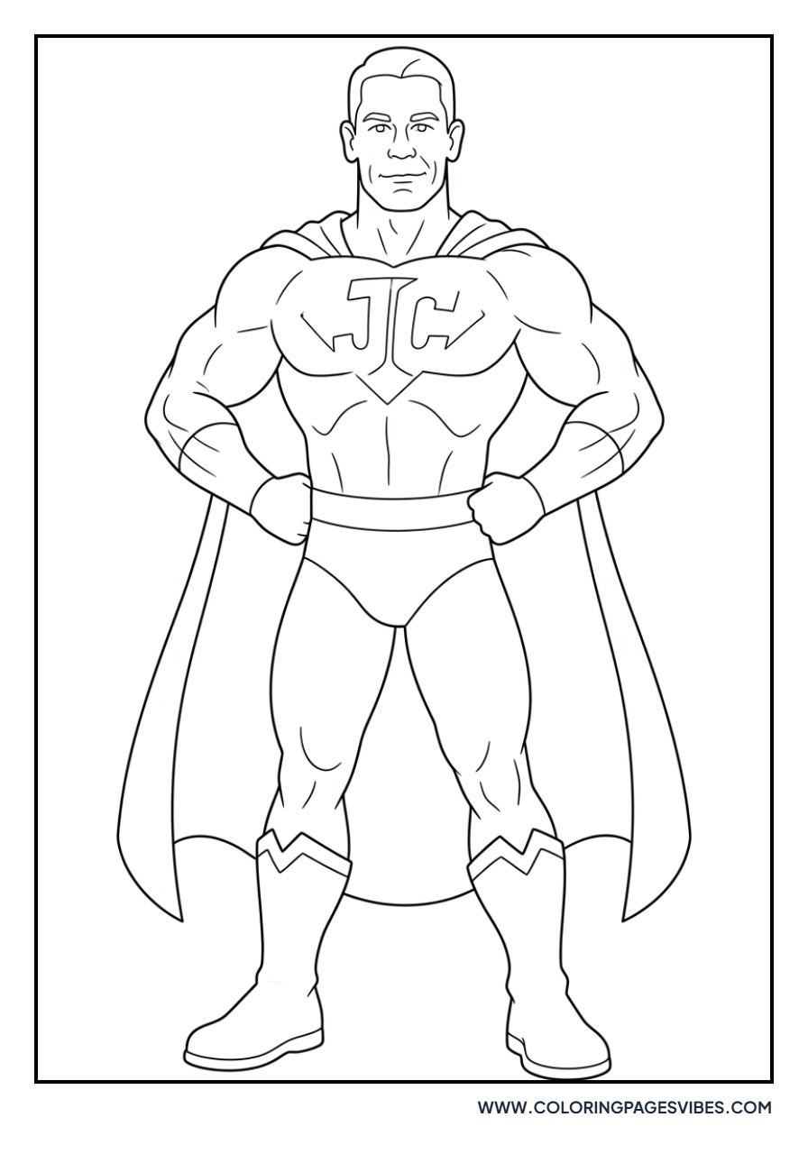 John Cena Superhero Pose