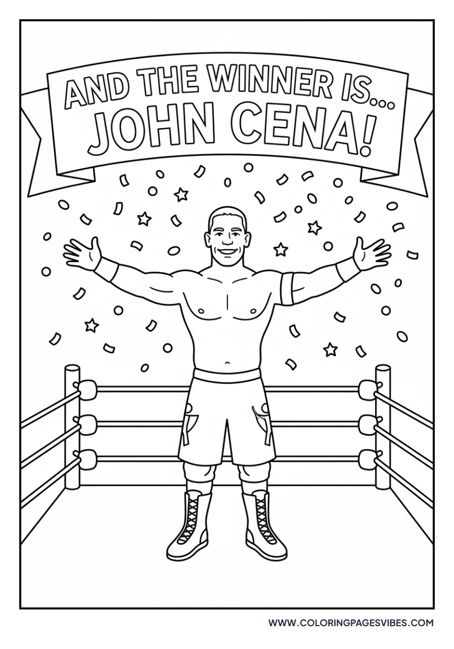 John Cena Victory Celebration