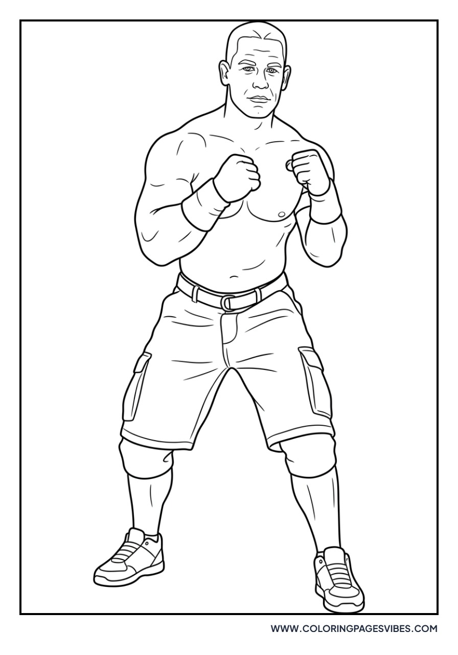 John Cena Wrestling Stance