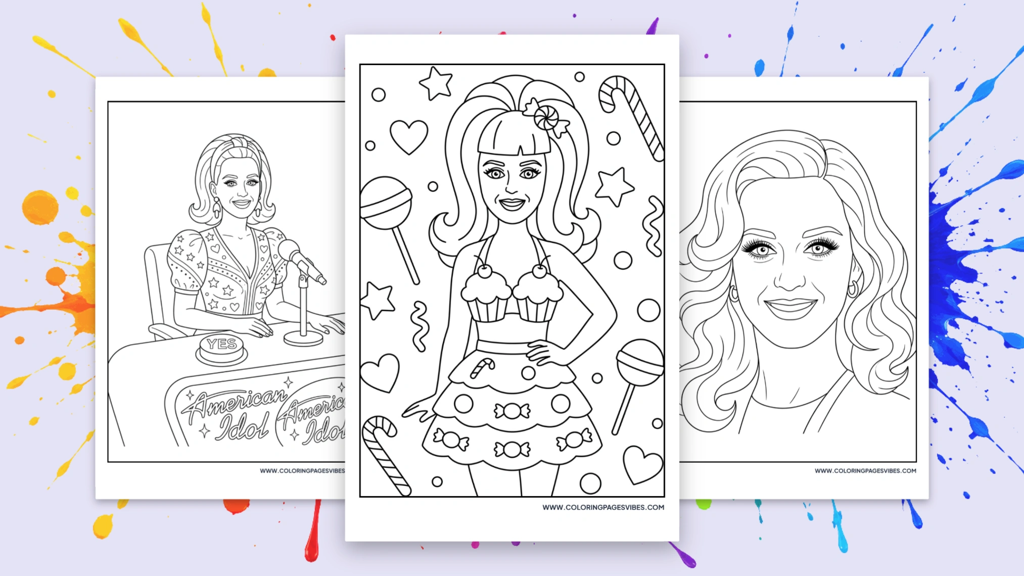 25 Katy Perry Coloring Pages: Free Printable PDFs