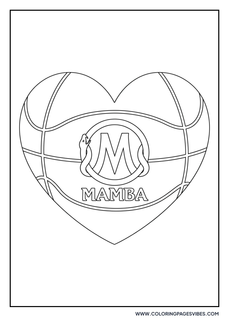 Kobe Bryant Basketball Heart