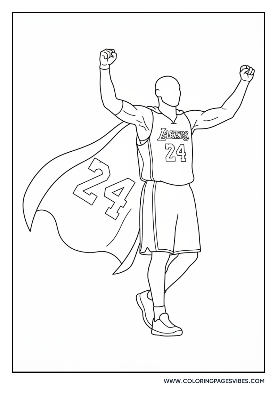 Kobe Bryant Hero Silhouette