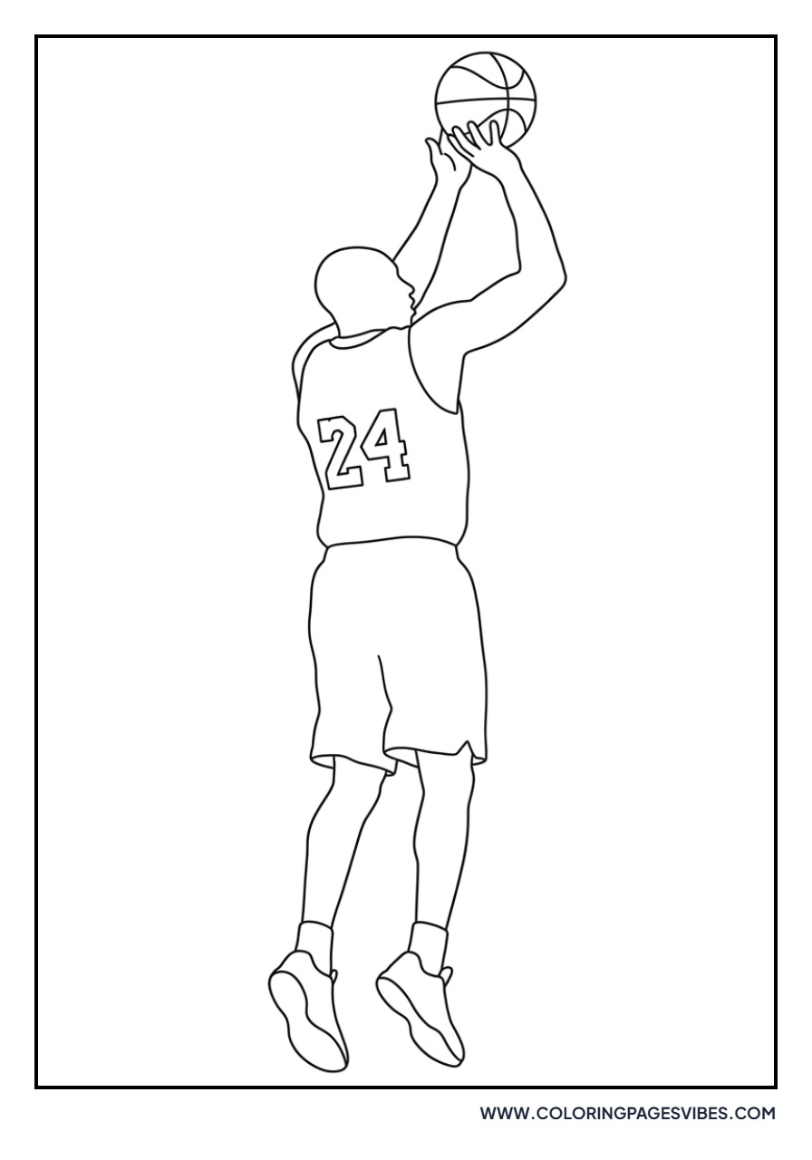 Kobe Bryant Jersey Silhouette