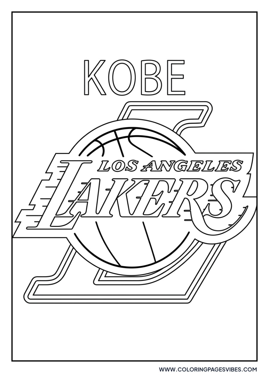 Kobe Bryant Lakers Court
