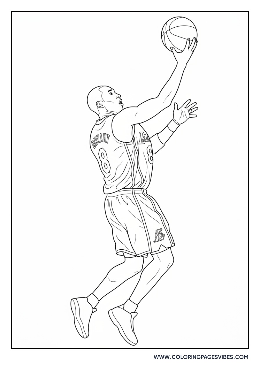 Kobe Bryant Layup Pose