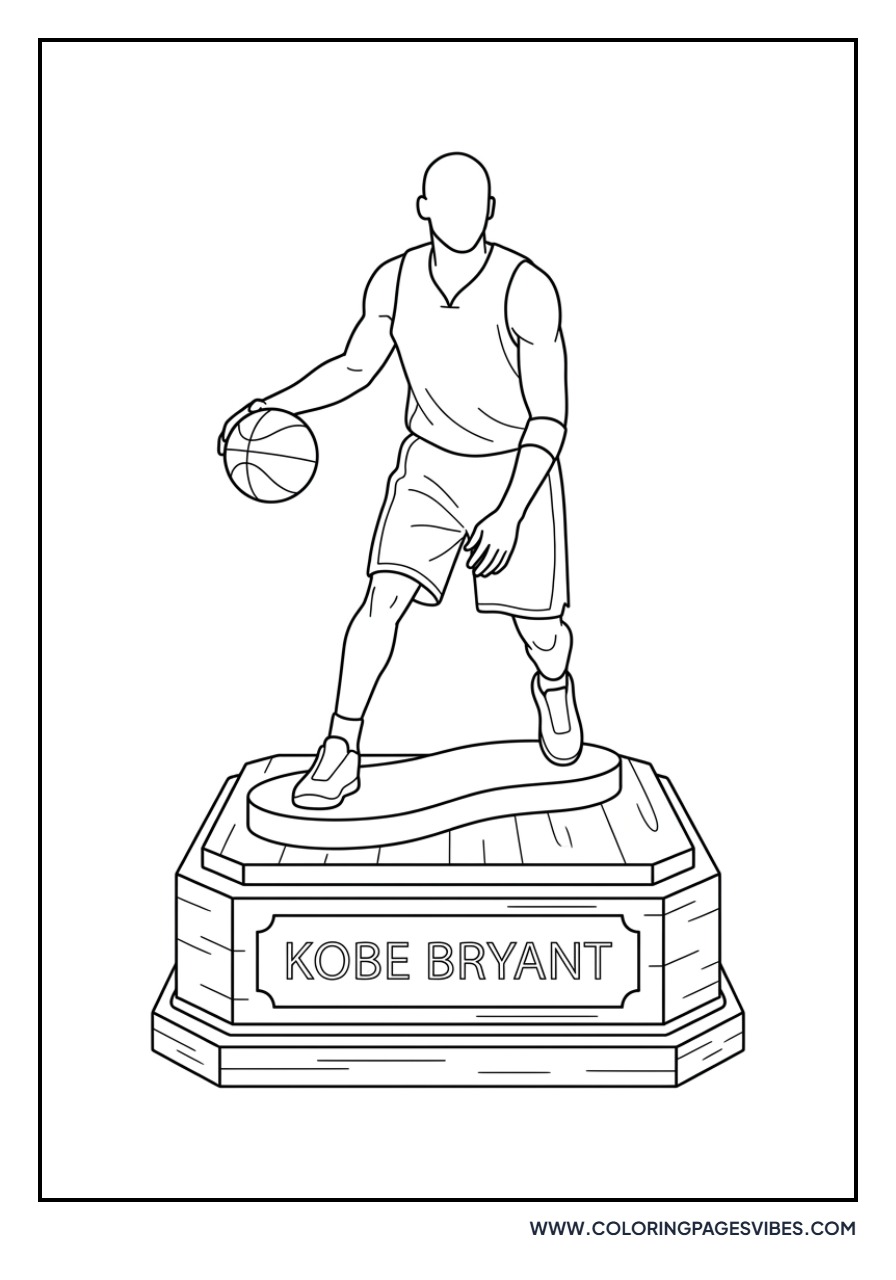 Kobe Bryant MVP Trophy Close