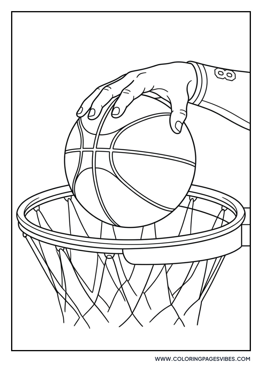 Kobe Bryant Through the Hoop