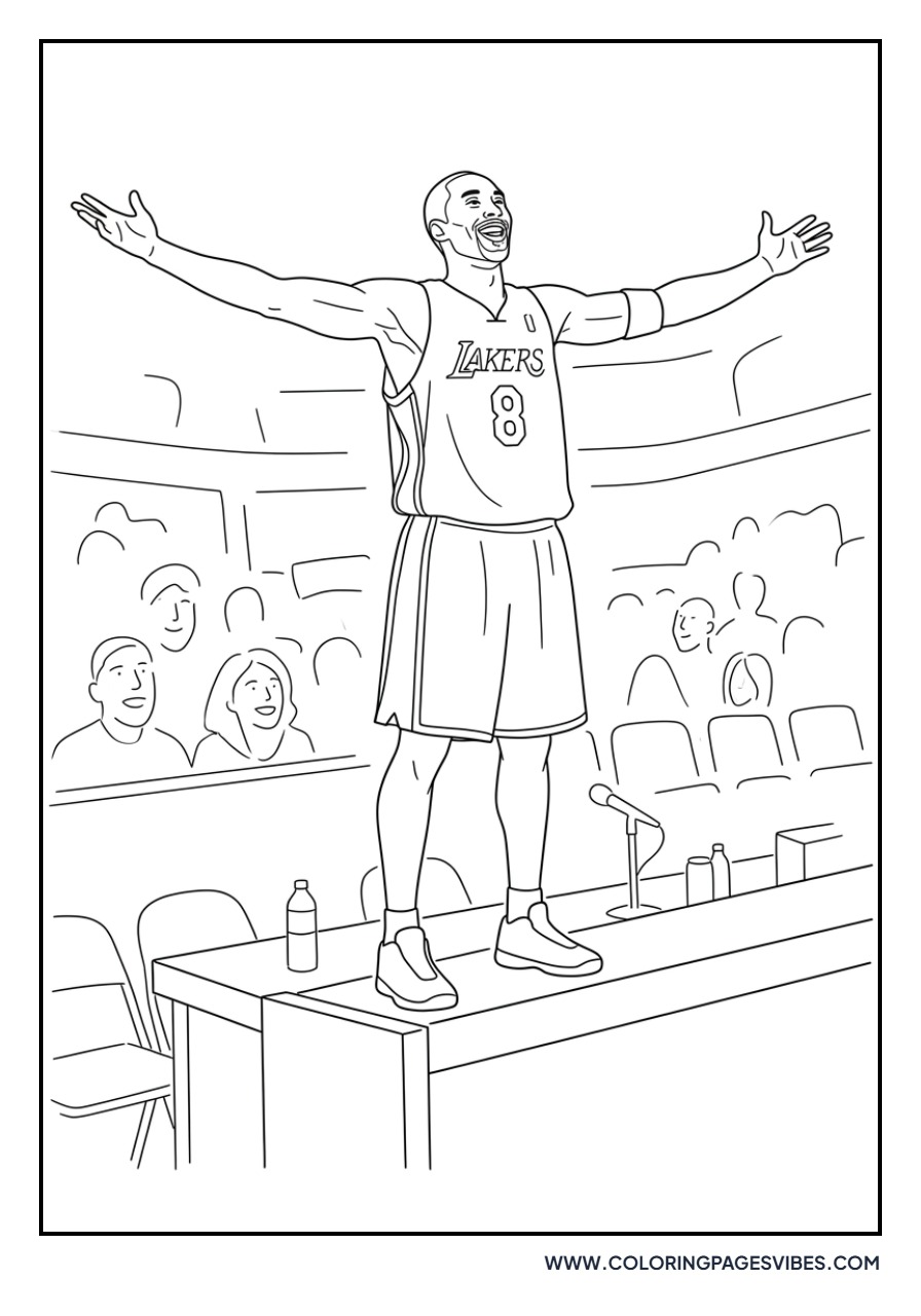 Kobe Bryant Victory Pose