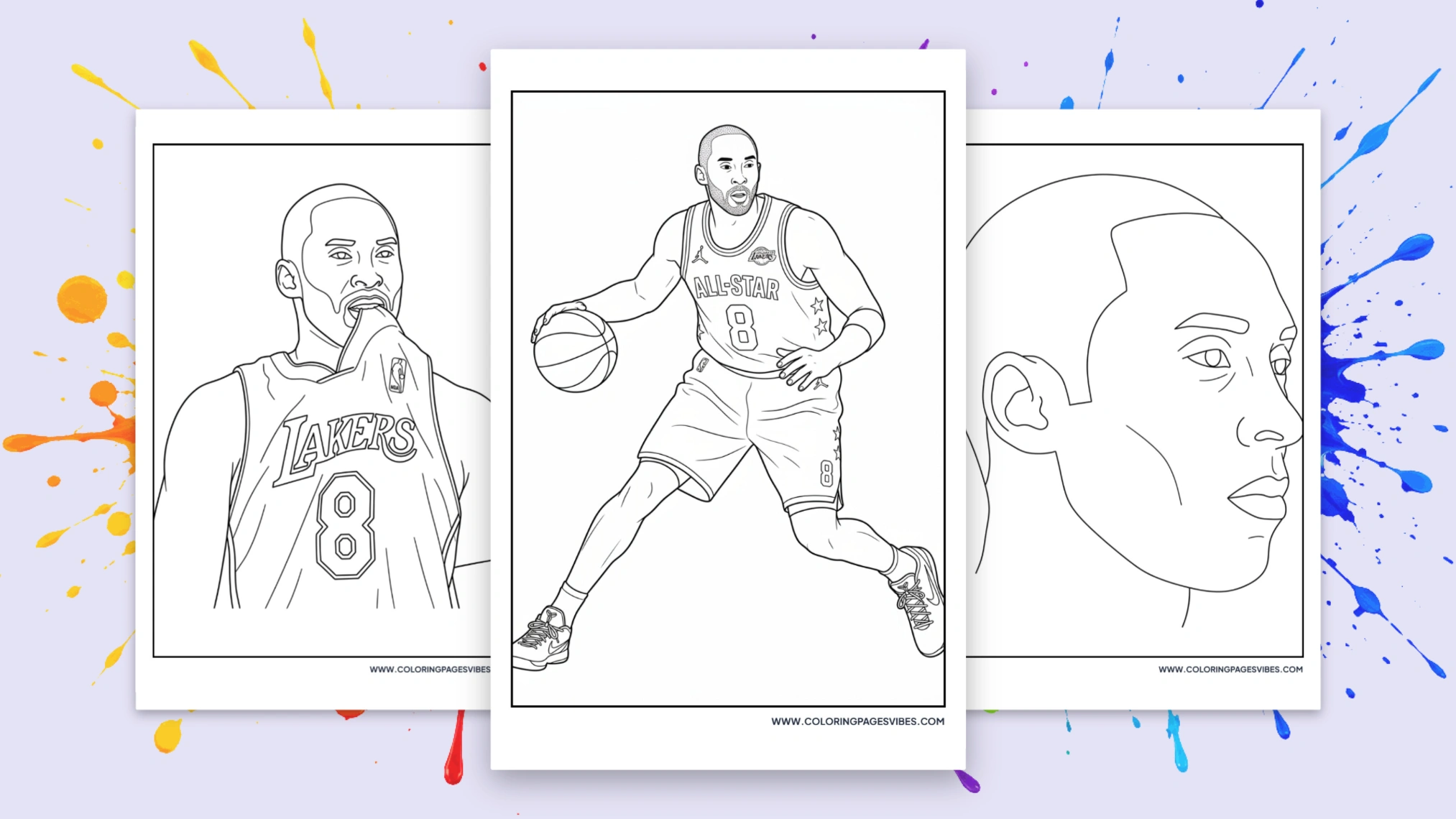 72 Kobe Bryant Coloring Pages: Free & Printable (PDF)