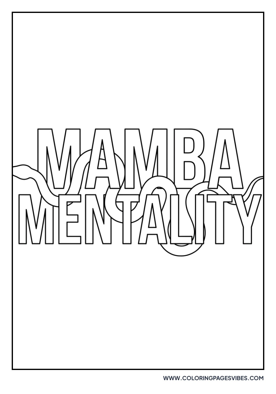 Mamba Mentality Text Art