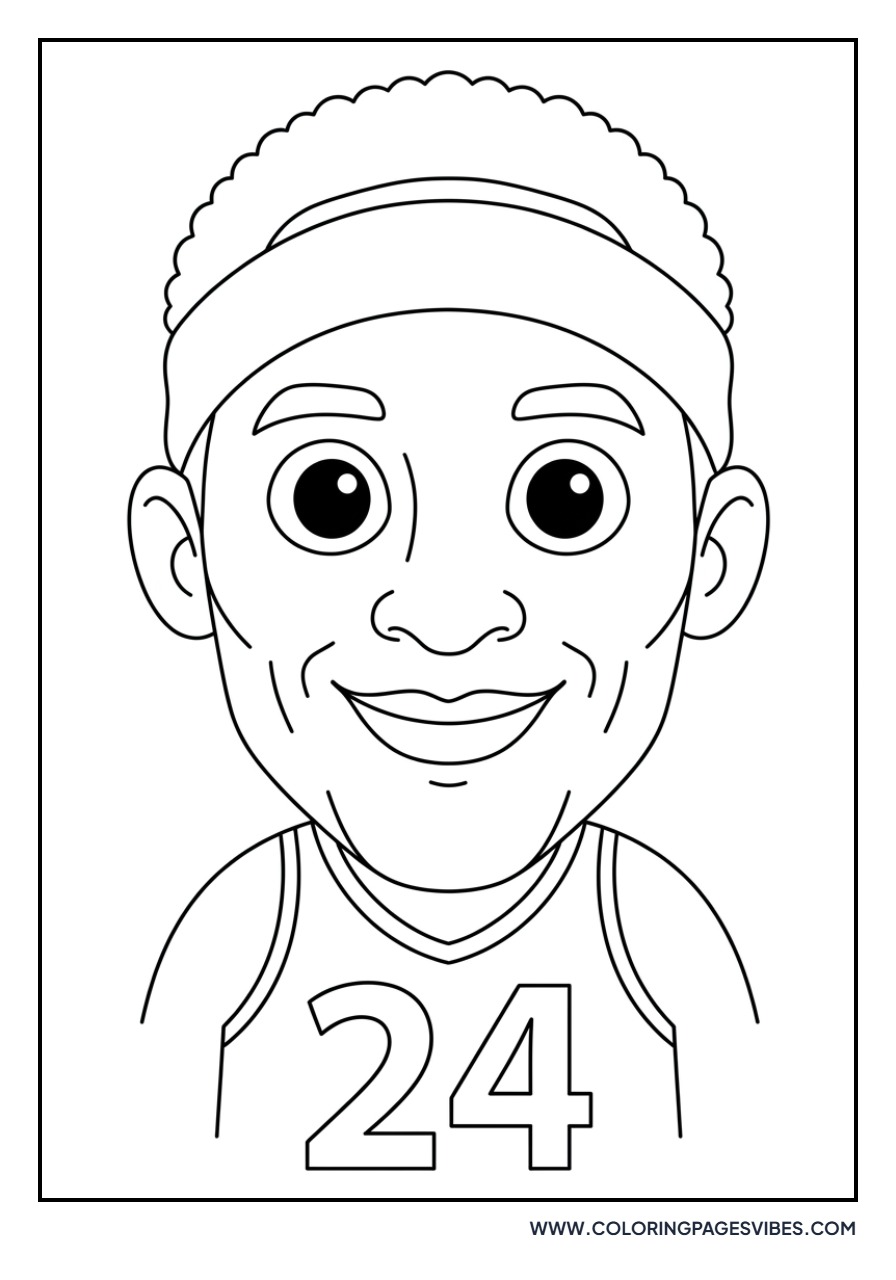 Simple Kobe Bryant Face