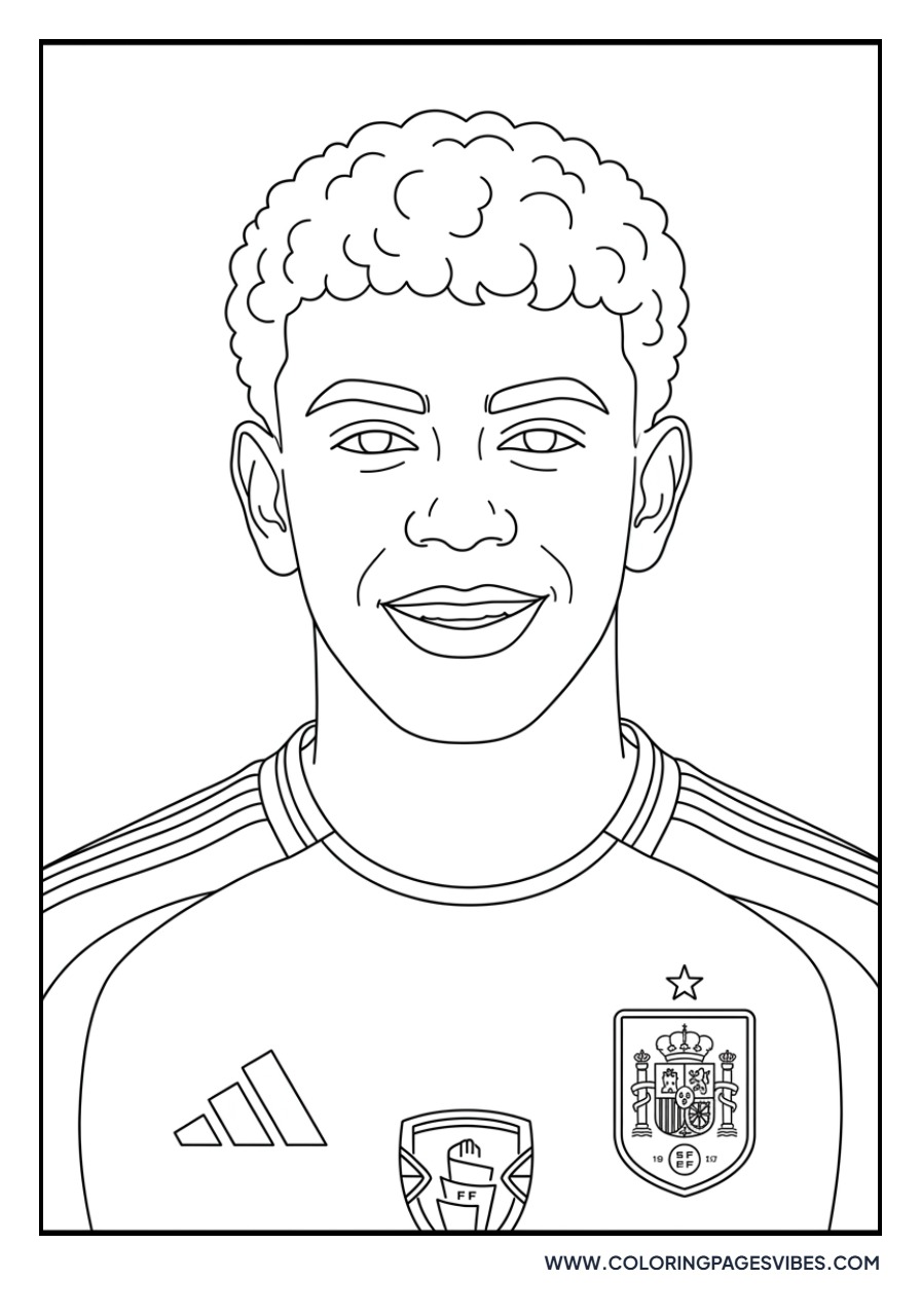 Lamine Yamal Spain Kit Portrait