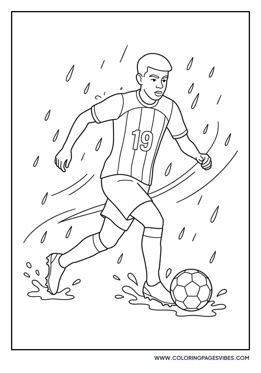 Yamal Dribbling in the Rain