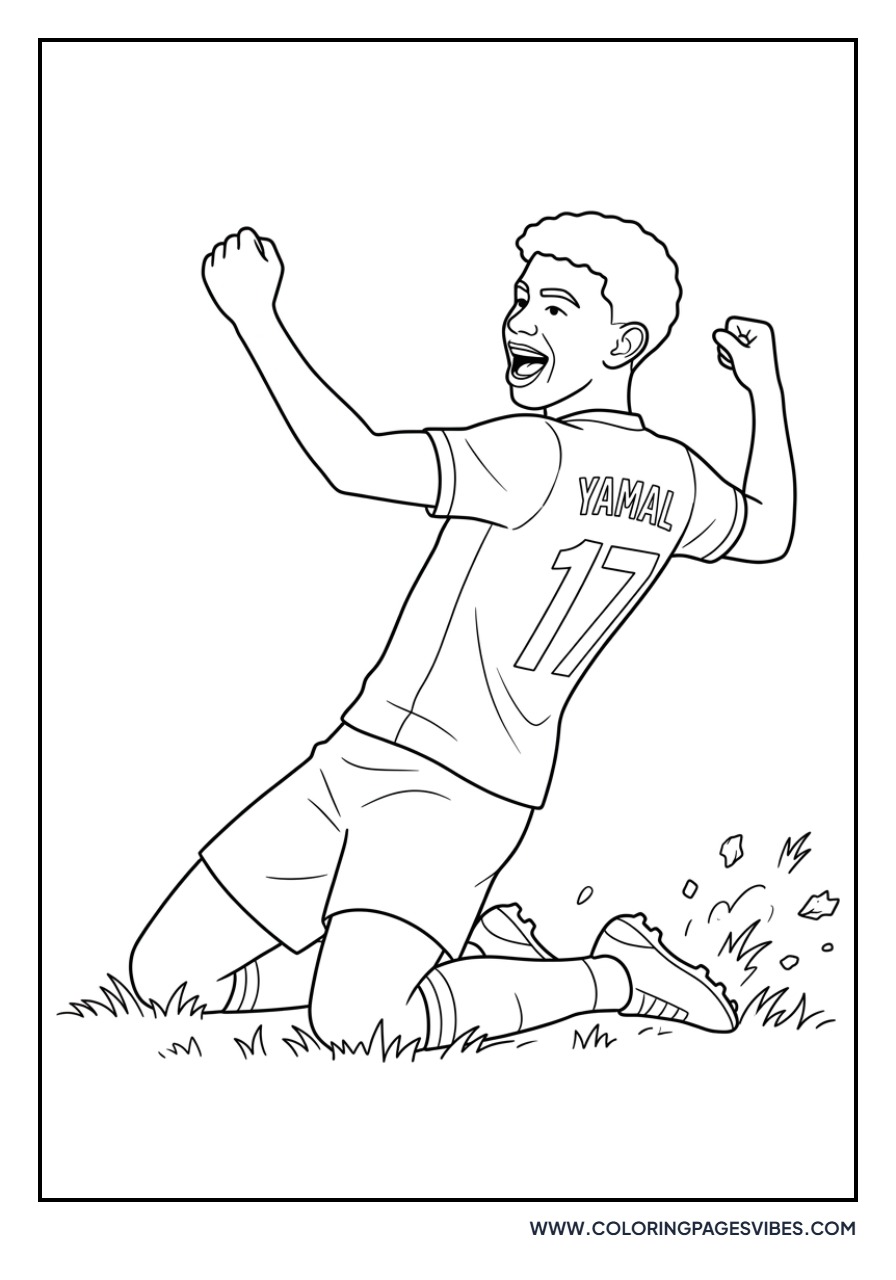 Yamal Kneeling Celebration