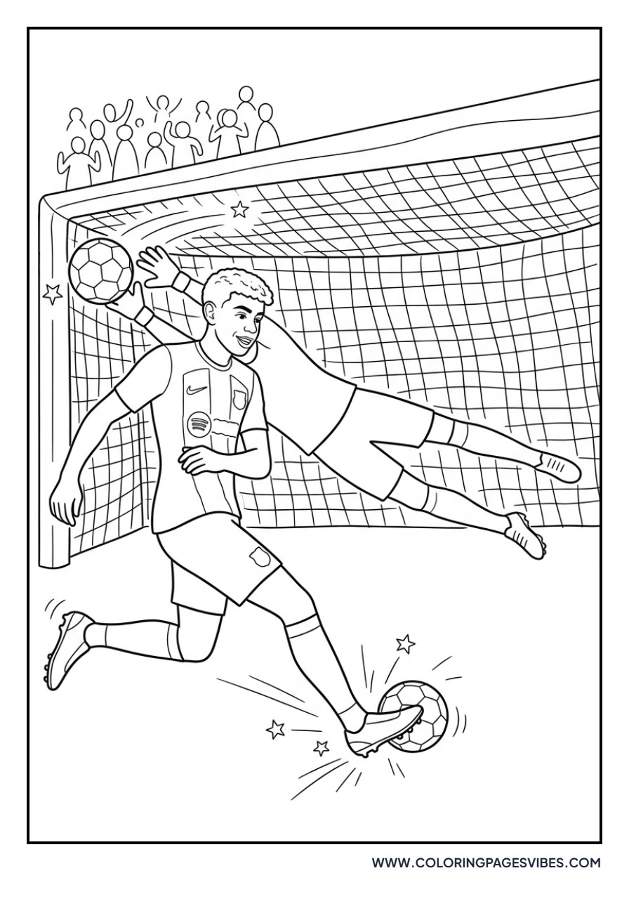 Yamal Scoring a Goal