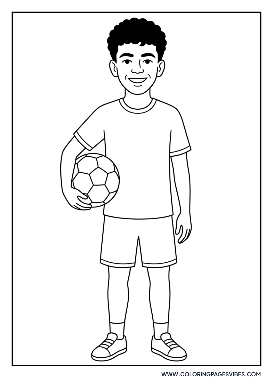 Yamal Smiling with Football