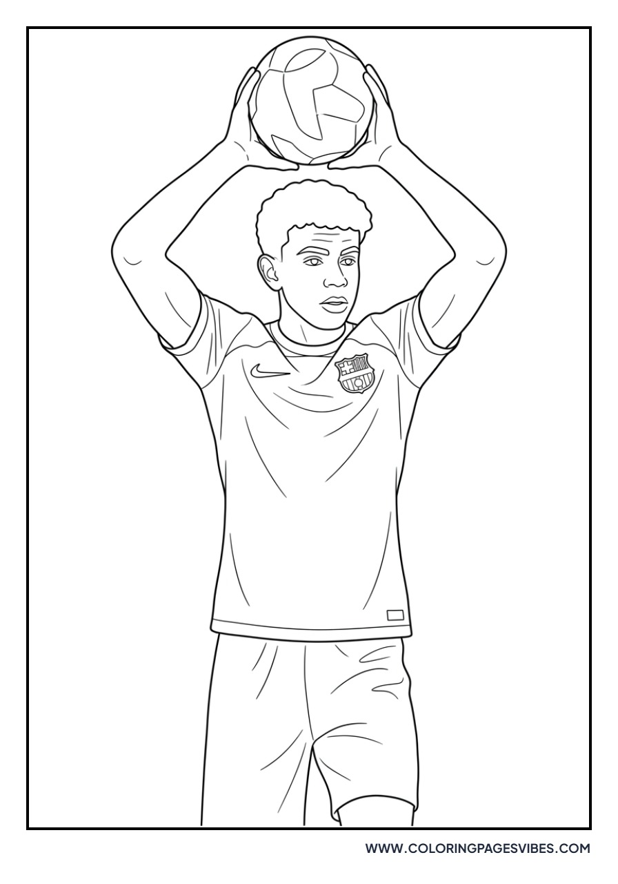 Yamal Throw-in Pose
