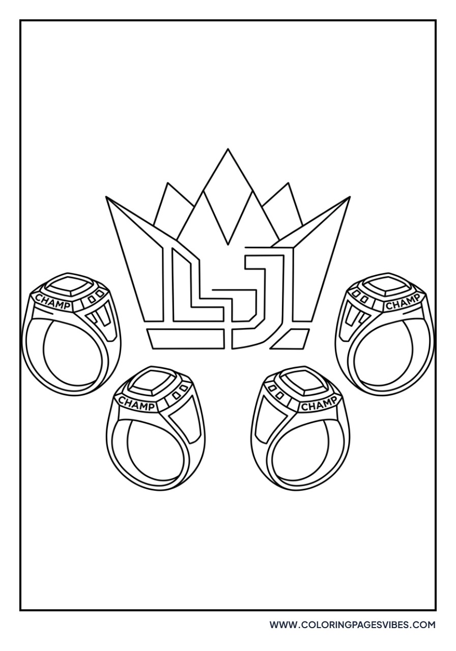 LeBron James 4-Time Champion Logo