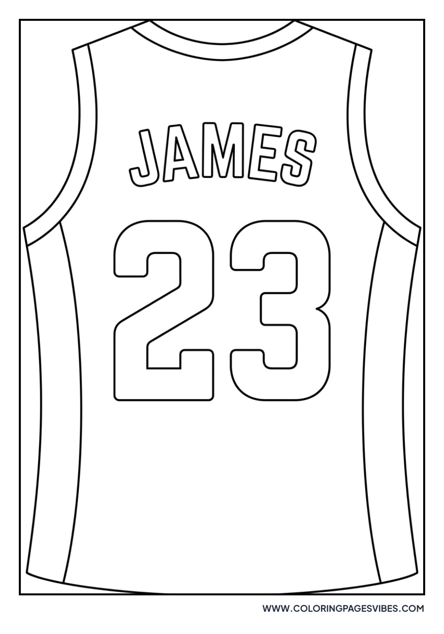 LeBron James and 23 Jersey