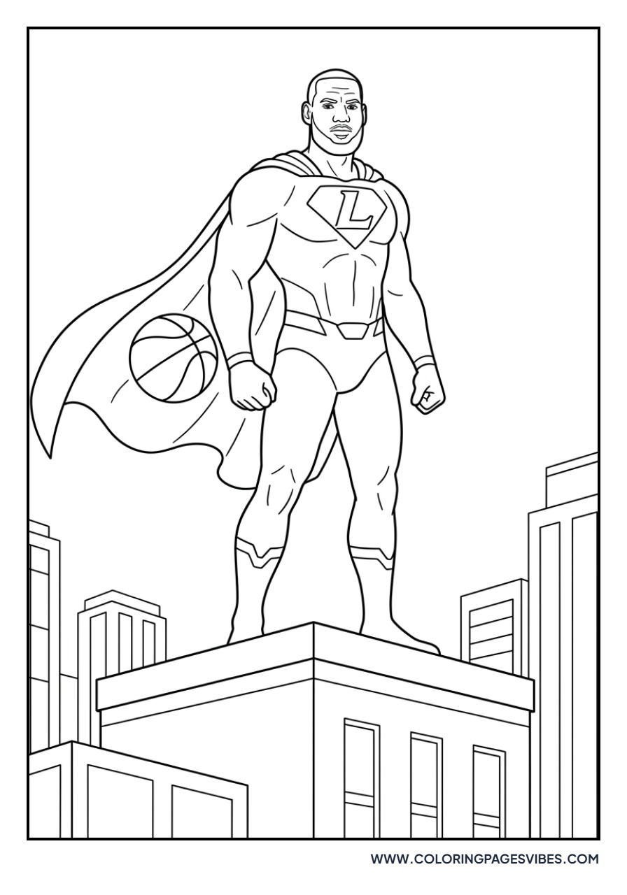 LeBron James as a Superhero