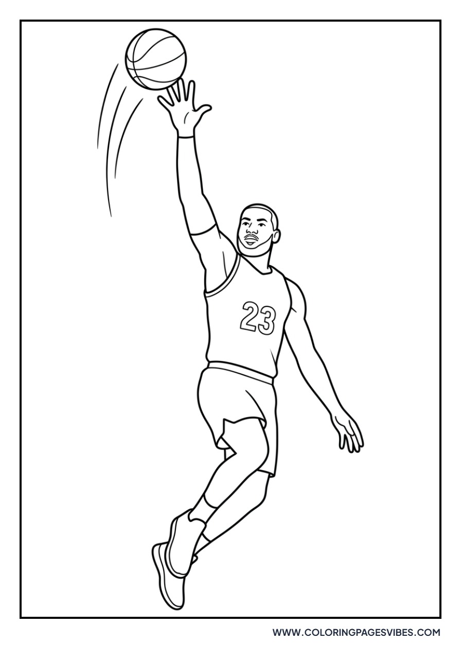 LeBron James Blocked Shot Action