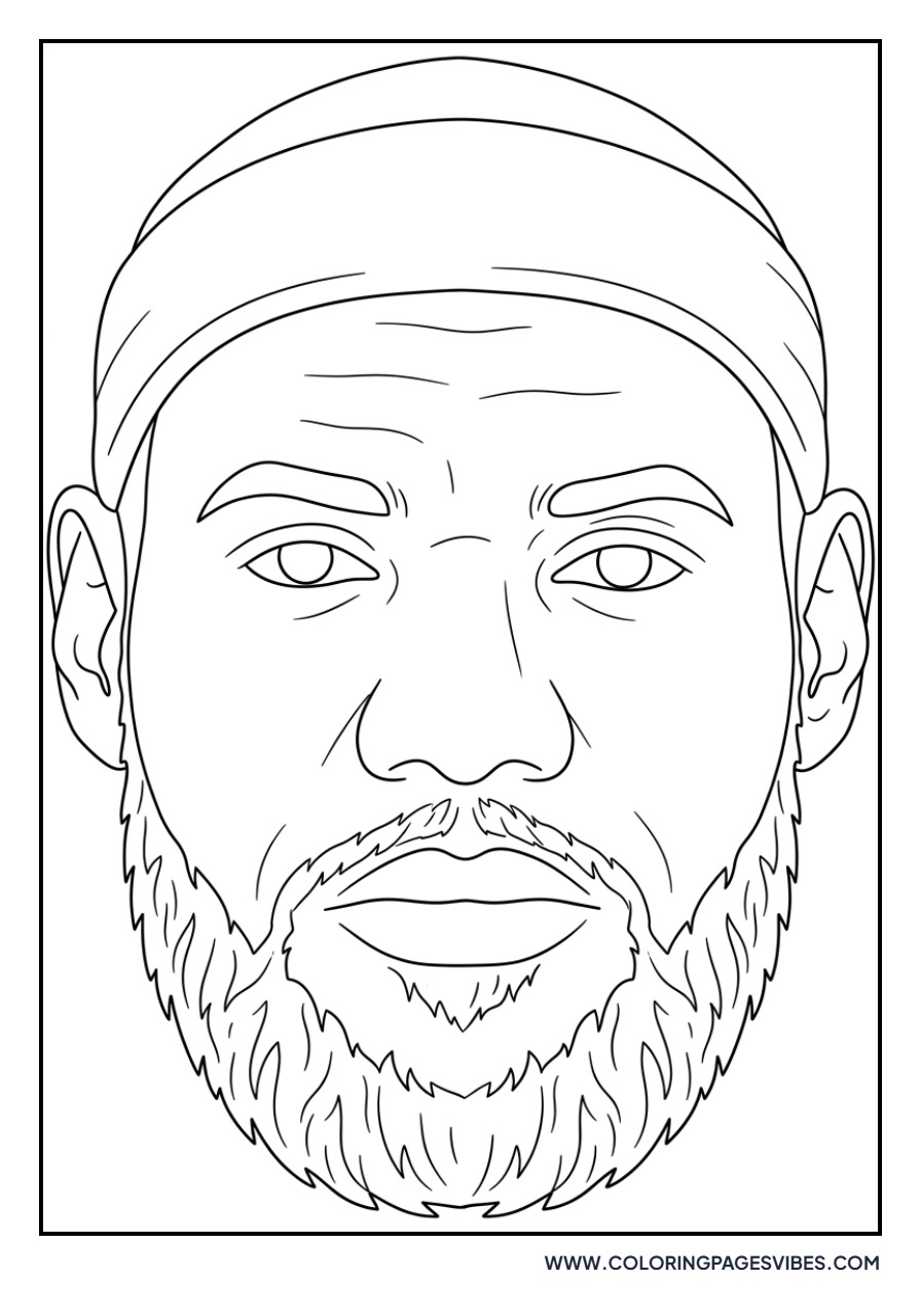LeBron James Close-up Face