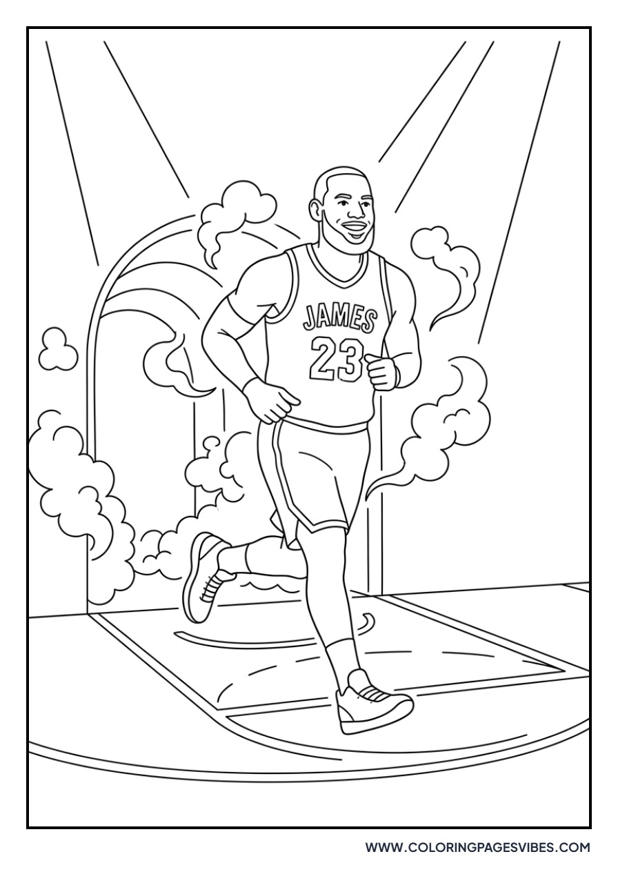 LeBron James Court Entrance