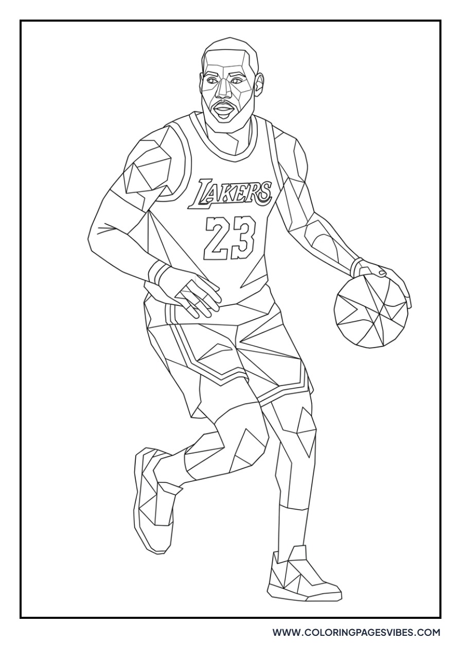 LeBron James Geometric Art