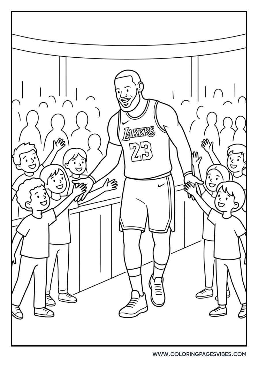 LeBron James High-Five with Fans