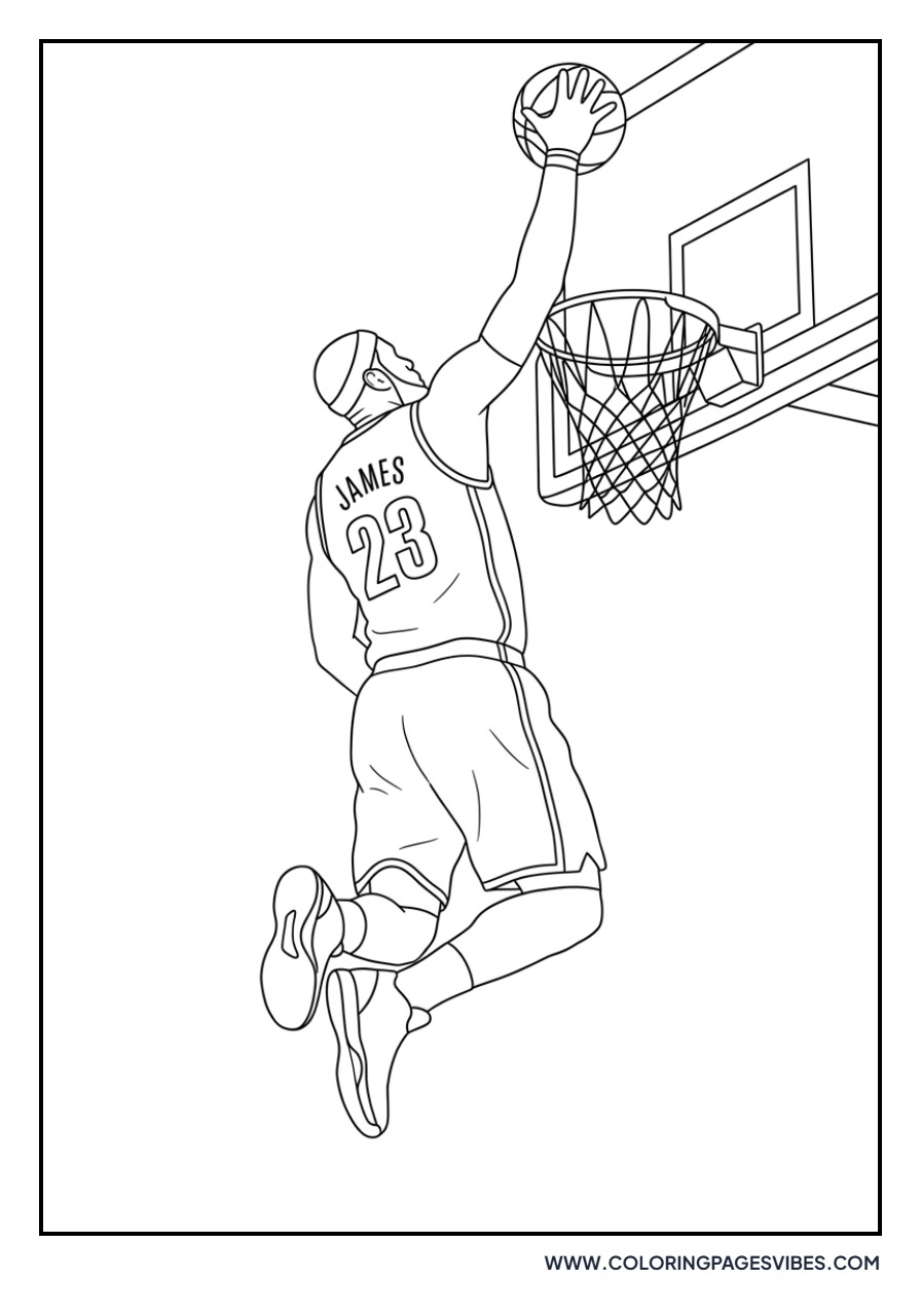 LeBron James High Jump Dunk