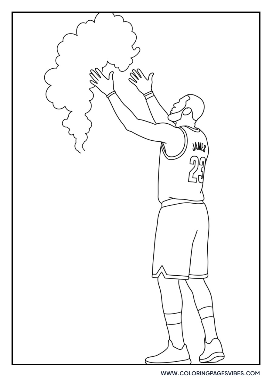 LeBron James Iconic Chalk Toss