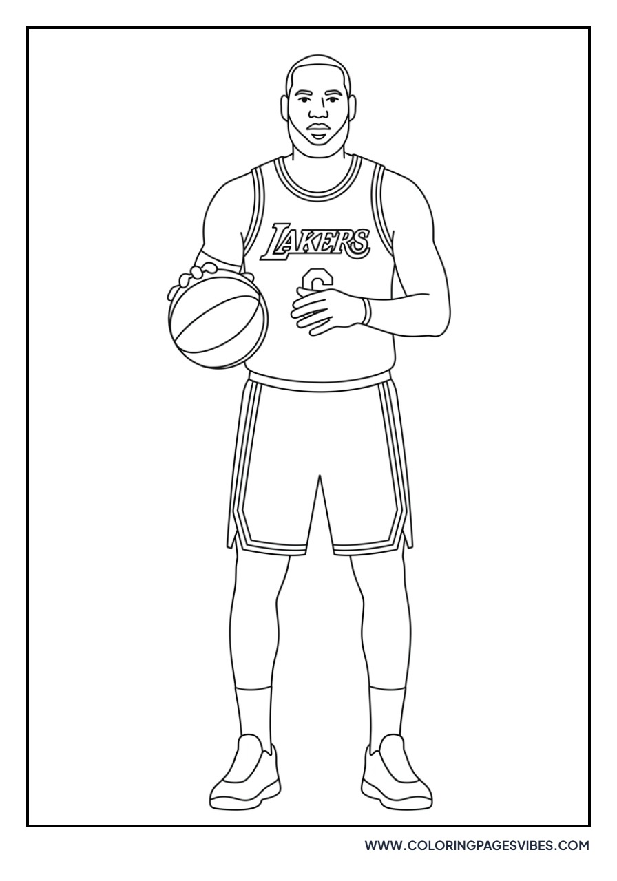 LeBron James Lakers Purple Jersey