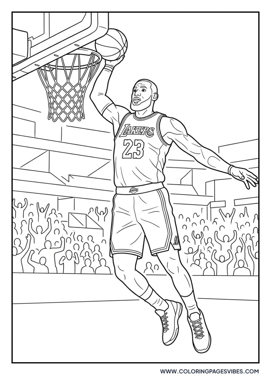 LeBron James Power Slam Dunk