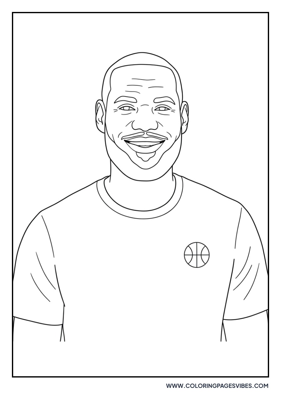 LeBron James Smiling Portrait