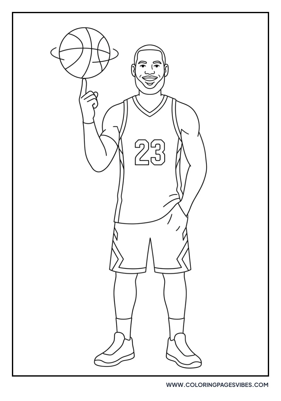LeBron James Spinning Ball