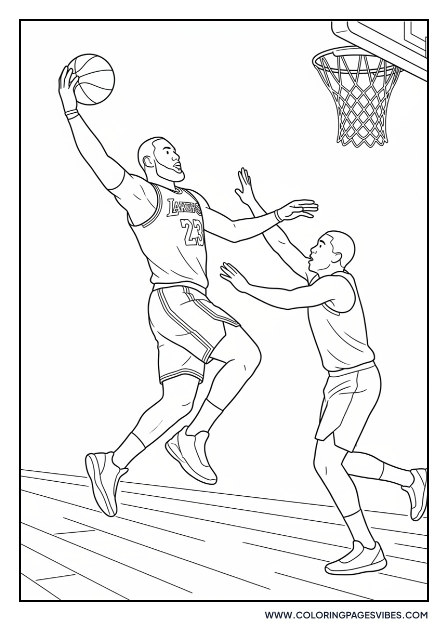 LeBron James Step-Back Jumper