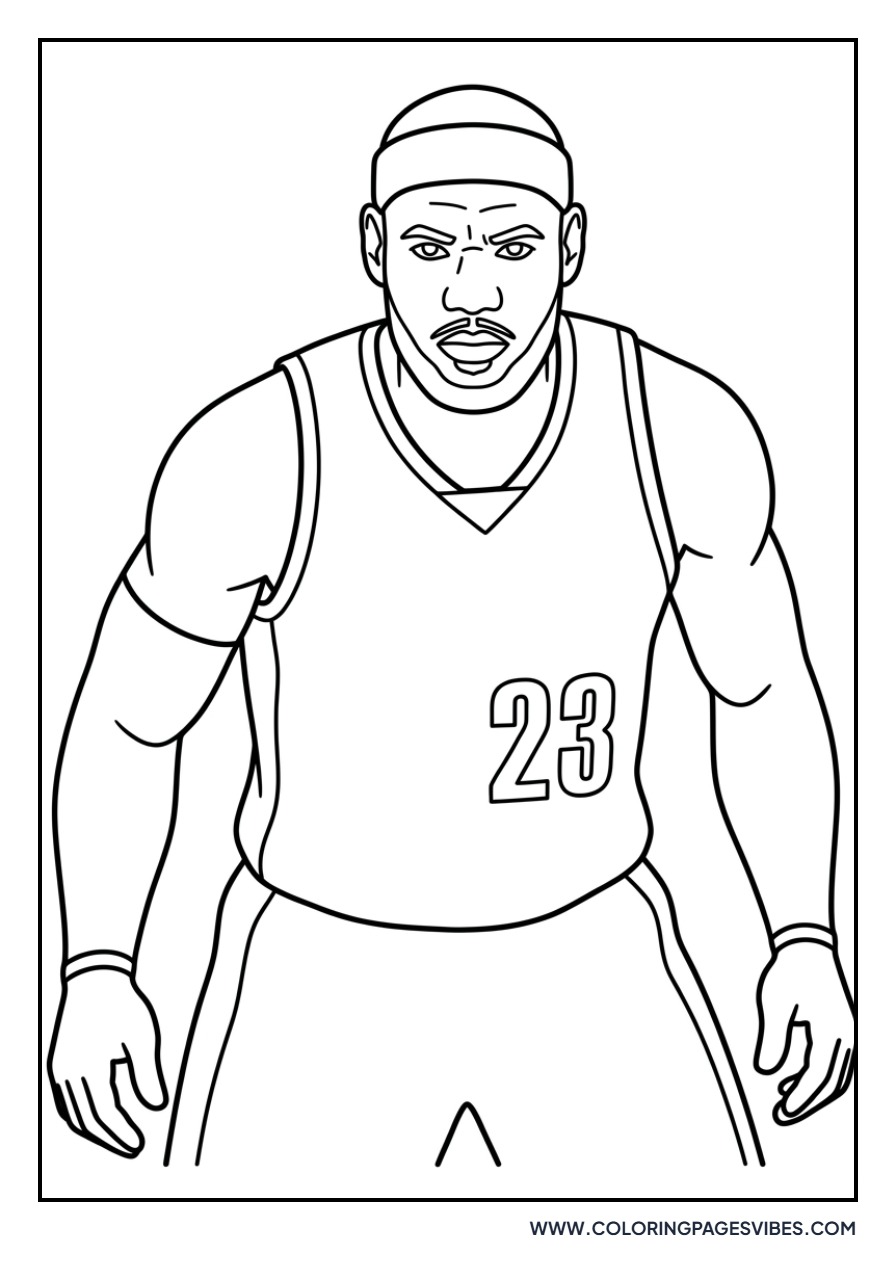 LeBron James with Headband