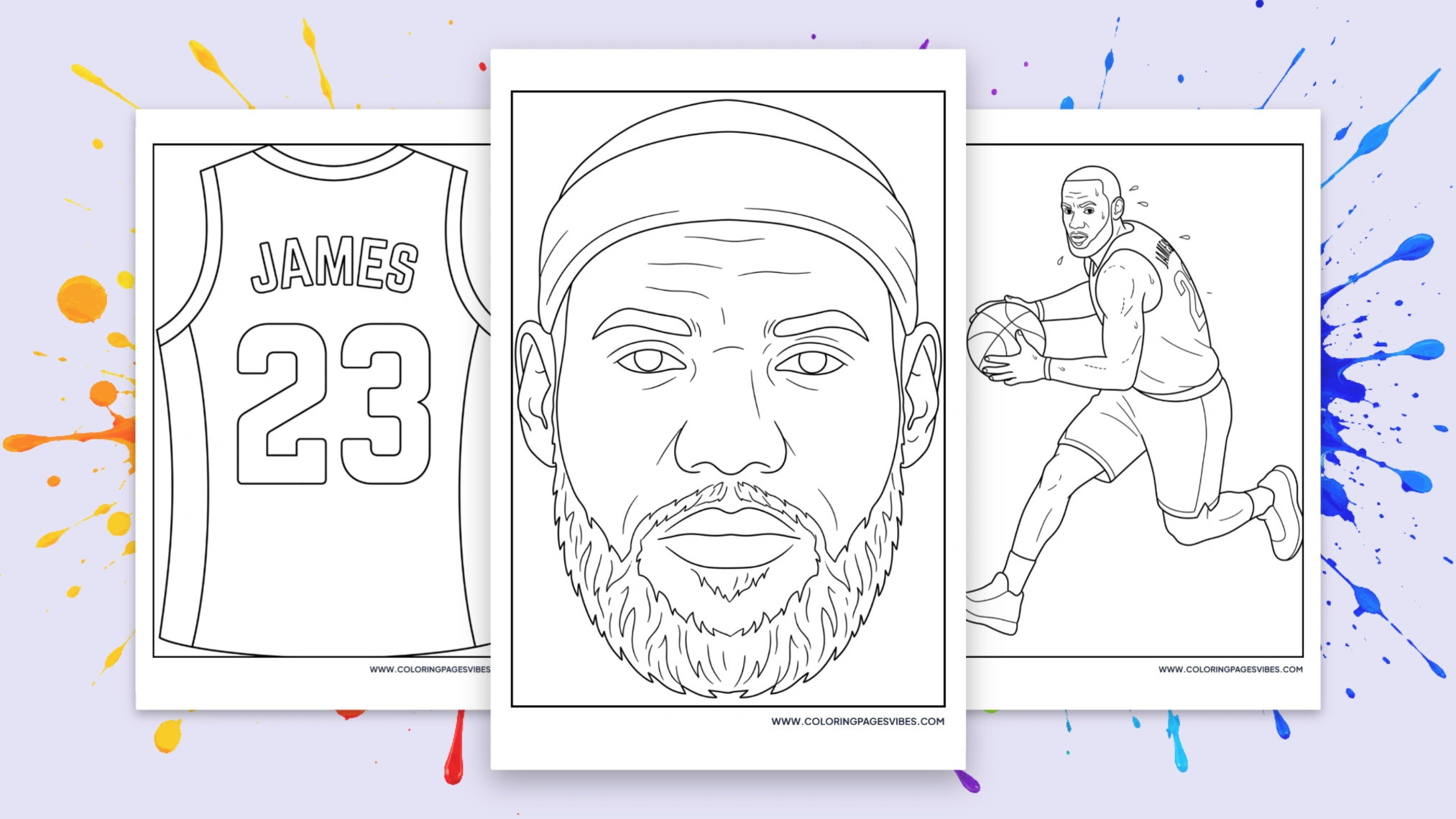 65+ LeBron James Coloring Pages: Free NBA Printables (PDF)