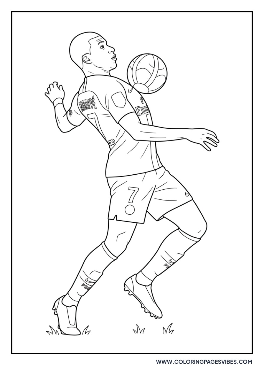 Mbappe Controlling the Ball