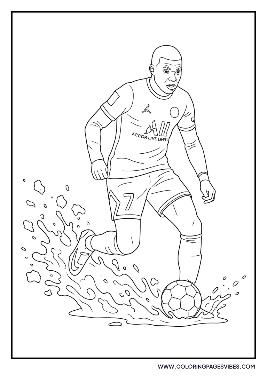 Mbappe Dribbling Thru Mud