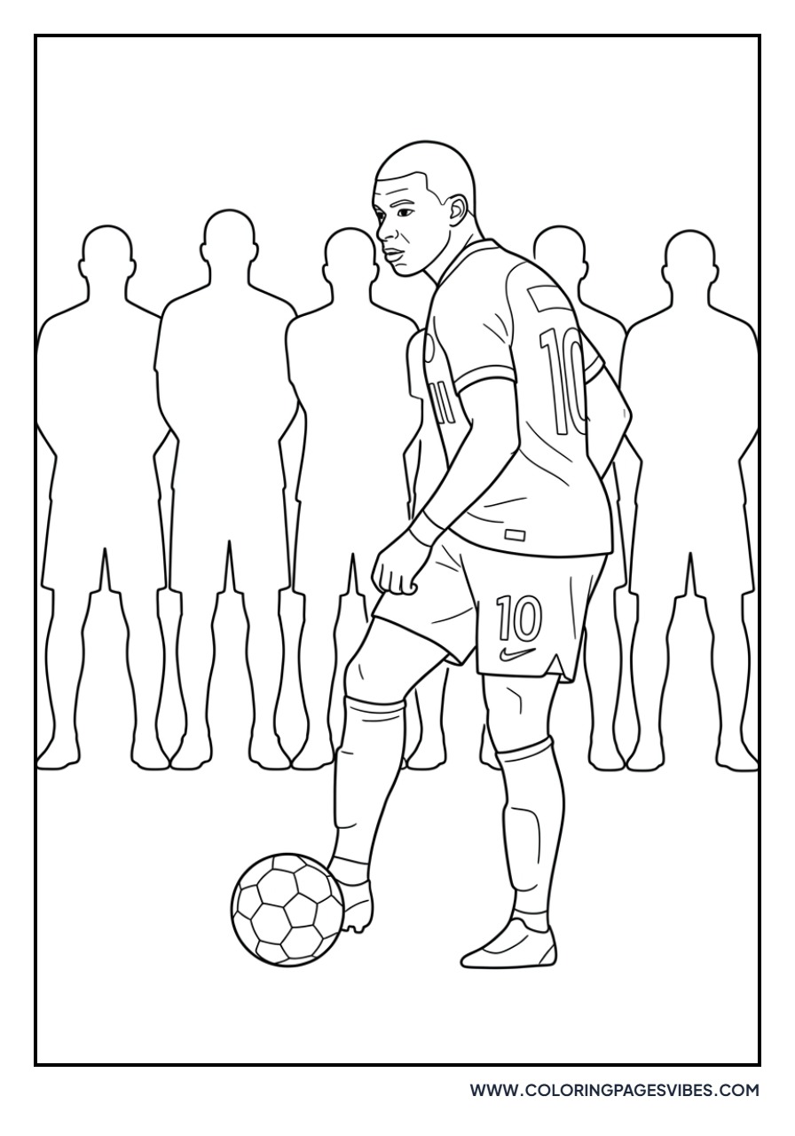Mbappe Free Kick Stance