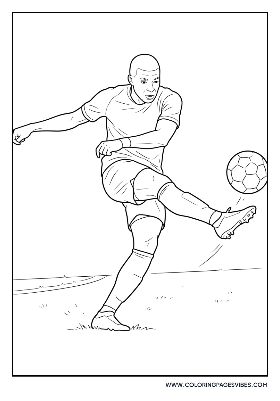 Mbappe Half-Volley Shot