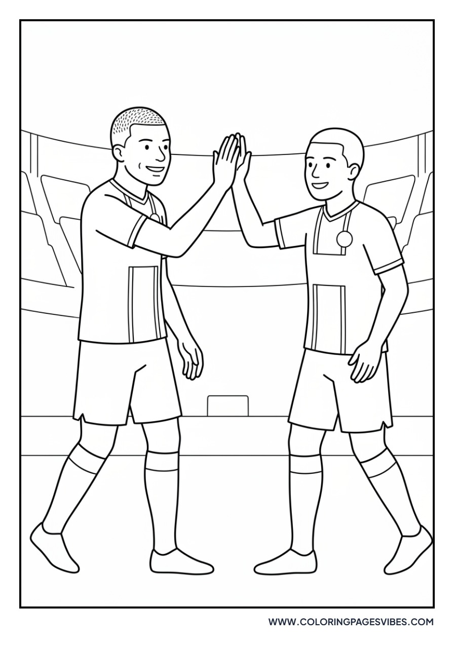 Mbappe High Five