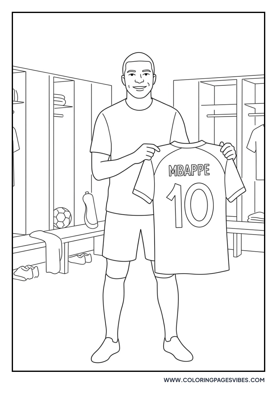 Mbappe in the Locker Room
