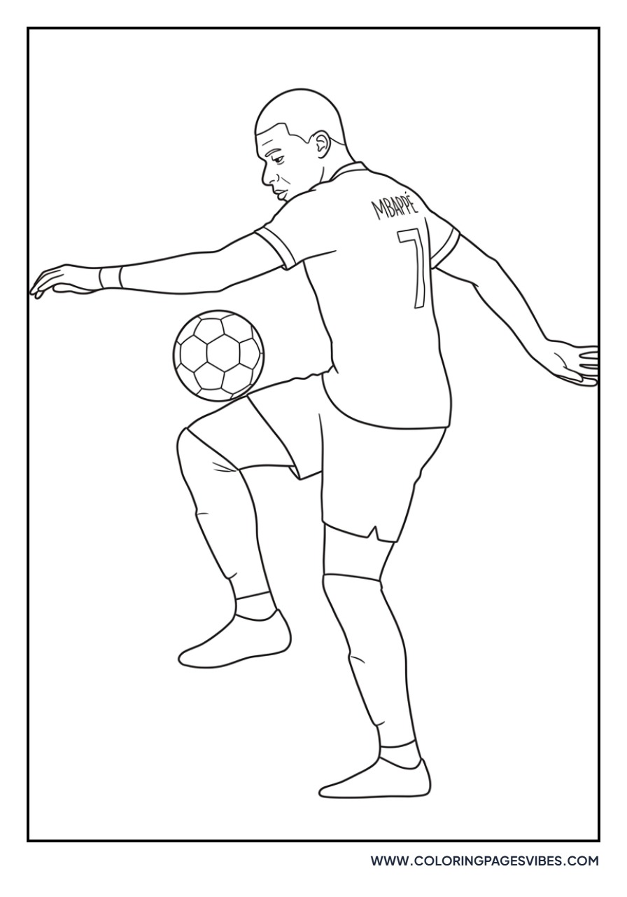 Mbappe Jugging the Ball