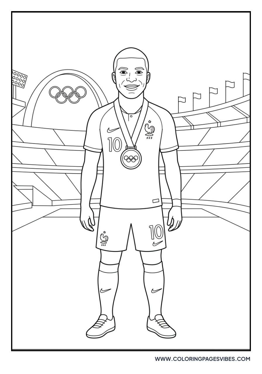 Mbappe Olympic Medal
