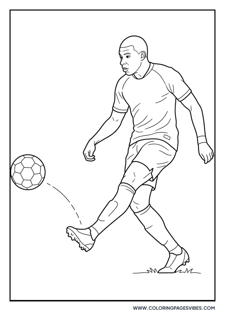 Mbappe Passing the Ball