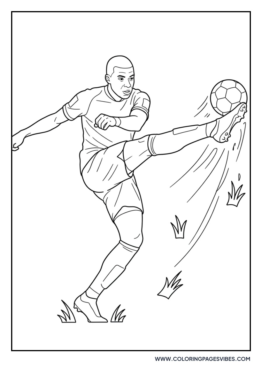 Mbappe Powerful Kick