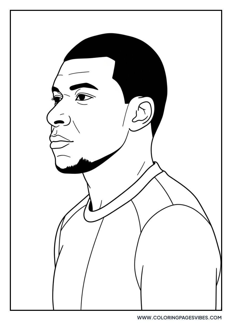 Mbappe Profile View