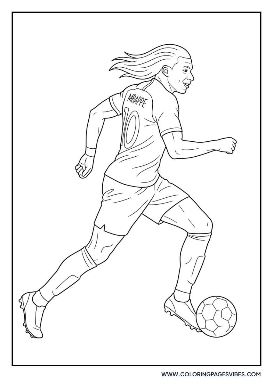 Mbappe Running with the Ball